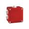 Boîte de dérivation étanche Pico 100x100 Prof. 50 rouge à tétines IP55 960°C