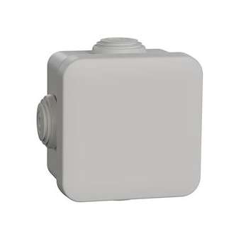 Mureva Box, boite de dérivation IP55 + embouts 65x65x45, gris|Schneider Electric-SCHENN05002