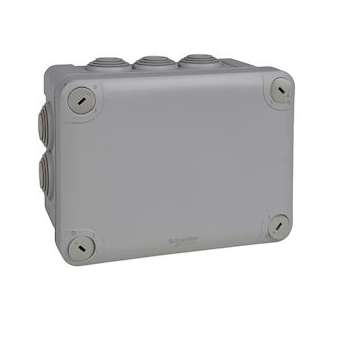 Mureva Box, boite de dérivation IP55 + embouts 150x105x80, gris|Schneider Electric-SCHENN05007