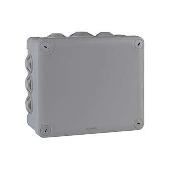 Mureva Box, boite de dérivation IP55 + embouts 175x150x80, gris|Schneider Electric-SCHENN05010
