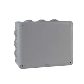 Mureva Box, boite de dérivation IP55 + embouts 225x175x100, gris|Schneider Electric-SCHENN05013