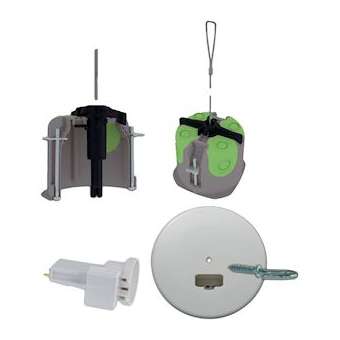 Kit point de centre DCL Fix'R D 67 mm avec fixation 2 m et douille E27|Bizline-BIZ527267