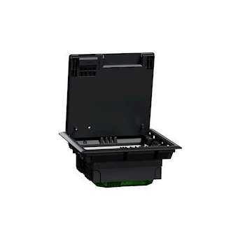 Unica System+ - Boîtier de sol M 2x4mod ou 4 postes - plastique - IK08 IP20|Schneider Electric-SCHINS52120