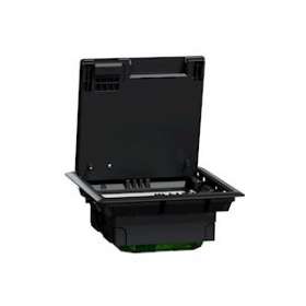 Unica System+ - Boîtier de sol M 2x4mod ou 4 postes - plastique - IK08 IP20|Schneider Electric-SCHINS52120