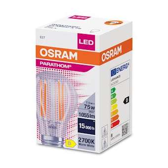 OSRAM LED FIL CLA75 Claire 827 E27 7,5W 1055lm Verre|Ledvance-OSR591677