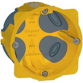 Boîte étanche monoposte Ecobatibox diamètre 67mm ou 2 modules - profondeur 50mm|Legrand-LEG080031