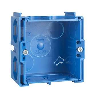 Modulo - boîte carrée à sceller - 1 poste - profondeur 40mm|Schneider Electric-SCHALB71301