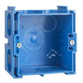 Modulo - boîte carrée à sceller - 1 poste - profondeur 40mm|Schneider Electric-SCHALB71301