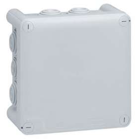 Boîte de dérivation carrée Plexo dimensions 130x130x74mm - gris RAL7035|Legrand-LEG092032