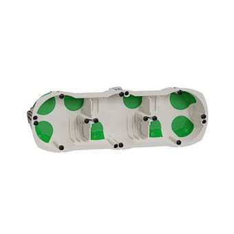Multifix air, boîte étanche 3 postes entraxe 71mm, diam. 67 mm, prof. 40 mm|Schneider Electric-SCHIMT35031