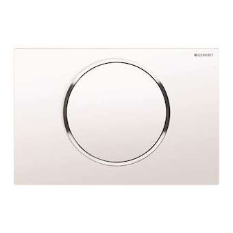 Plaque Geberit Sigma10 interrompable: blanc, chr bri|Geberit-GBR115.758.KJ.5