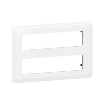 Plaque de finition Mosaic pour 2x8 modules blanc|Legrand-LEG078837L
