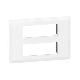 Plaque de finition Mosaic pour 2x6 modules blanc|Legrand-LEG078836L
