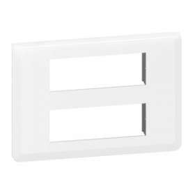 Plaque de finition Mosaic pour 2x6 modules blanc|Legrand-LEG078836L