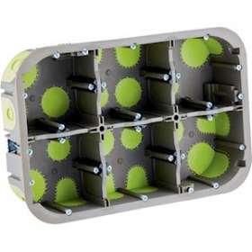 Boîte multiposte d'appareillage R'Box D 67 mm entraxe 71 mm 3 x 2 postes 50 mm|Bizline-BIZ500640