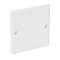 Multifix - couvercle carré plein - pour boîte D40mm - fixation avec 2 vis