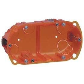 Boîte multimatériaux Batibox - 2 postes - 4/5 mod - vert/horiz - prof. 50|Legrand-LEG080122