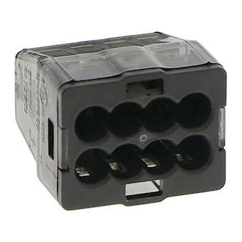 Borne de connexion CHRISTA'L 8 entrées noire (x 50)|Bizline-BIZ301408