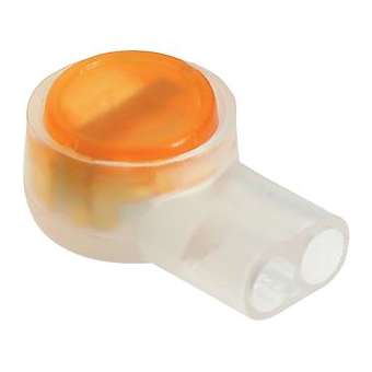 Connecteur courants faibles 2 entrées pour fils monobrins D 0.4 à 0.9 mm (x 100|Bizline-BIZ330022