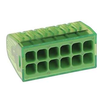 Borne de connexion CHRISTA'L 12 entrées verte (x 25)|Bizline-BIZ301412