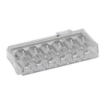 Borne de connexion CHRISTA'L 6 entrées transparente (x 50)|Bizline-BIZ301406