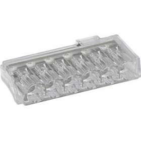 Borne de connexion CHRISTA'L 6 entrées transparente (x 50)|Bizline-BIZ301406