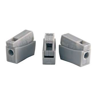 Borne de connexion 1 câble flexible/1 câble rigide grise (x 100)|Bizline-BIZ300490