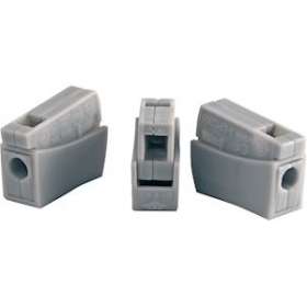 Borne de connexion 1 câble flexible/1 câble rigide grise (x 100)|Bizline-BIZ300490