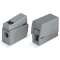 Borne pour luminaires 2,5 mm² / 1 rigide - 1 souple / 105DEGC / Gris