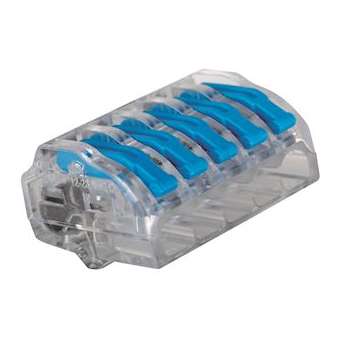 Borne de connexion à levier 5 entrées 0.2 à 4 mm² (x 300)|EMX-EMX103415