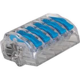 Borne de connexion à levier 5 entrées 0.2 à 4 mm² (x 300)|EMX-EMX103415