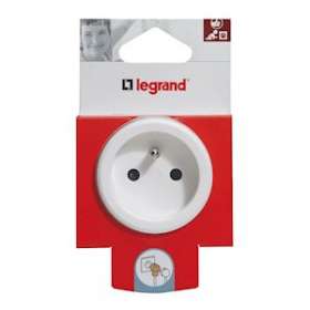 Fiche double fonction 2P+T 16A 250V pour 2 appareils sur une même prise|Legrand-LEG050461