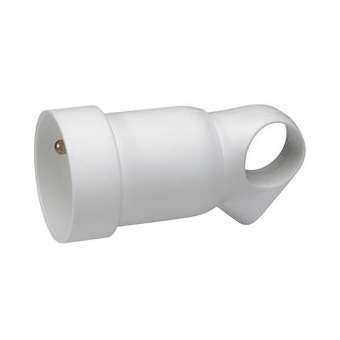 Prolongateur plastique 2P+T 16A à anneau - blanc|Legrand-LEG050421