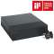 Rallonge TV 4x2P+T + 4x2P, interrupteur, parafoudre et cordon 2m - noir