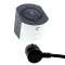 Station de charge 2x2P+T , chargeur sans fil, cordon 2m et USB A+C - blanc/gris