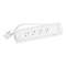 Rallonge d'angle 4x2P+T Surface avec cordon 1m - blanc
