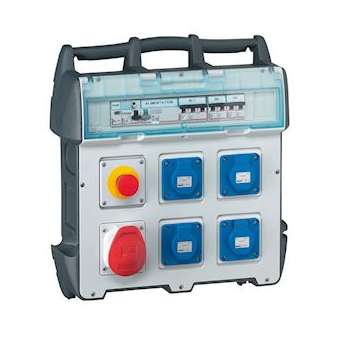 Coffret de chantier P17 IP44 IK09 - 40A - 400V~~ - 4xNFC + 1x3P+N+T|Legrand-LEG058954