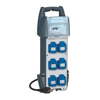 Coffret de chantier P17 IP44 IK10 - 16A - 250V~~ - 6 prises + cordon|Legrand-LEG058940
