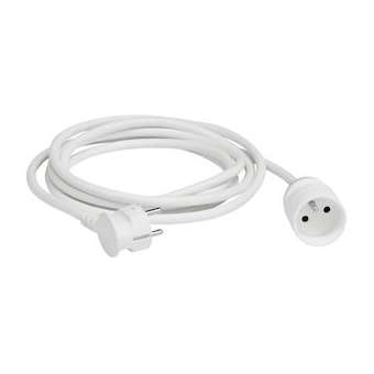 Rallonge domestique 2P+T avec éclips de protection longueur 3m - blanc|Legrand-LEG051600