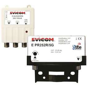 Kit préamplificateur 25 dB + alimentation 24 Vcc 2 sorties|Evicom-EVCEKEV252R5G