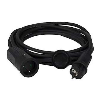 Rallonge 2P+T 16A IP44 IK08 prolongateur ergonomique en caoutchouc et câble 5m|Legrand-LEG051625