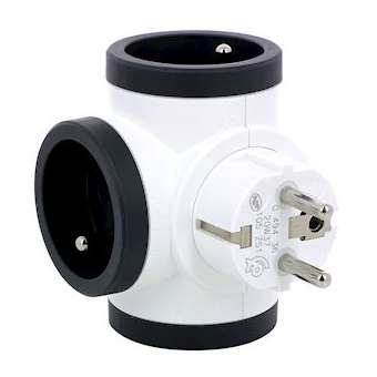 Fiche 3x2P+T latérales 16A 230V 3680W|Legrand-LEG049436