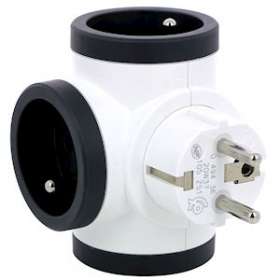Fiche 3x2P+T latérales 16A 230V 3680W|Legrand-LEG049436