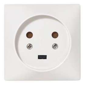 Socle 2P+T à vis avec éclips de protection dimensions 80x80mm|Legrand-LEG055422