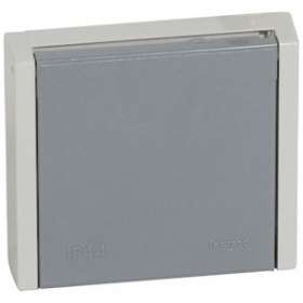 Prise de courant 3P+T 20A pour boite D67mm Plexo complet IP44 encastré - gris|Legrand-LEG055706