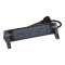 Rallonge 3x2P+T Surface avec interrupteur et cordon 1,5m 3G 1mm² - noir/gris