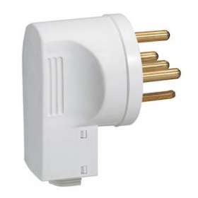 Fiche 3P+N+T 32A à sortie latérale par embout avec serre-câbles|Legrand-LEG055807