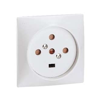 Socle 3P+N+T à vis avec éclips de protection dimensions 80x80mm|Legrand-LEG055427