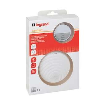 Kit carillon radio sans fil Confort plug-in 230V - blanc|Legrand-LEG094254