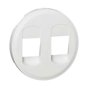 Enjoliveur Céliane pour prise haut parleur double - Blanc|Legrand-LEG068212